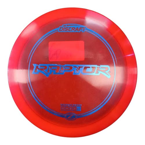 Used Discraft RAPTOR Disc Golf Driver Red 174g 11450-S000529184