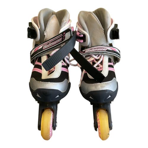 Used Rollerblade ADJUSTABLE SKATE 4-7 Junior Rec Fitness Skates Pink Adjustable 11450-S000528591