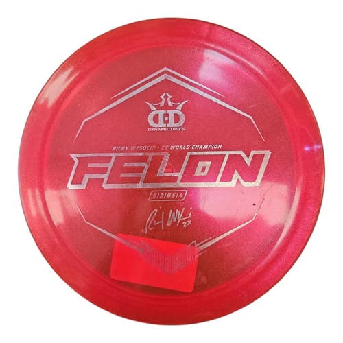 Used Dynamic Discs LUCID GLIMMER FELON Disc Golf Driver Red 174g 11450-S000528691