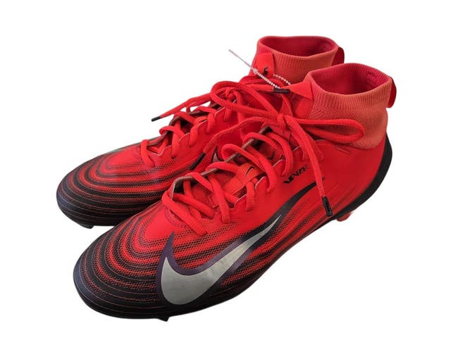 Used Nike ZOOM AIR VAPOR PRO1 Adult FB Cleats Red Senior 10 11450-S000528370