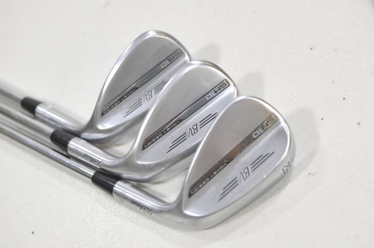 Titleist Vokey SM10 Tour Chrome 52, 56, 60 Wedge Set Right BV Steel #230334
