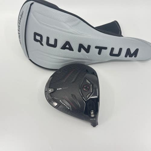 Callaway Quantum Triple Diamond Max 10.5* Driver Head RH Headcover Used Golf