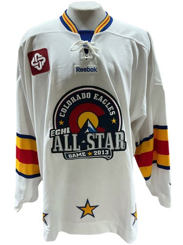 Reebok Pro Stock Colorado Eagles ECHL All Star Game Jersey White Size 54 (Used)