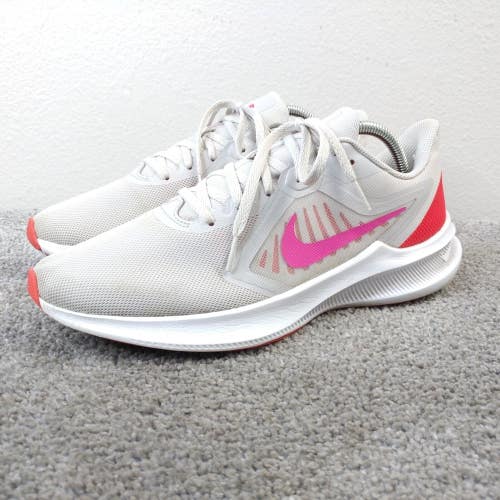 Nike Downshifter 10 Womens Size 10 Running Shoes Light Gray Pink CI9984-002