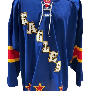 Reebok Pro Stock Colorado Eagles ECHL All Star Game Jersey Royal Blue Size 54 (Used)