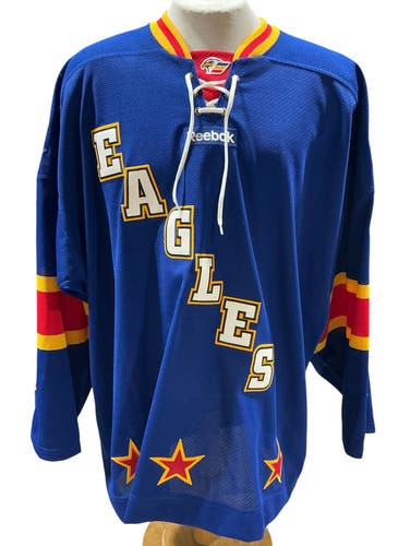Reebok Pro Stock Colorado Eagles ECHL All Star Game Jersey Royal Blue Size 54 (Used)