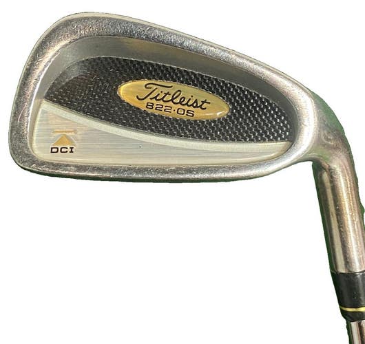 Titleist DCI 822 OS 6 Iron Gold RH MS209 Stiff Steel 37.5 Good Tour Wrap Grip