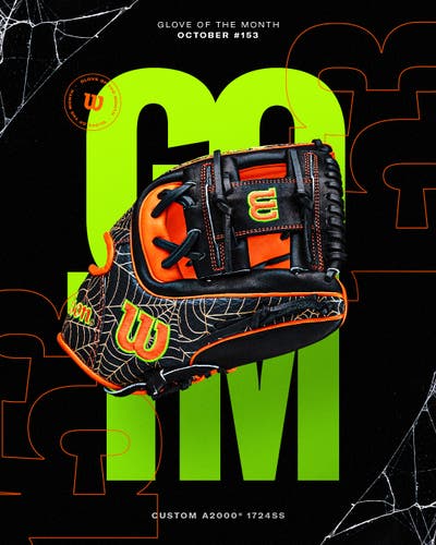 New Wilson October GOTM RH Infield A2000 Baseball Glove 11.5"