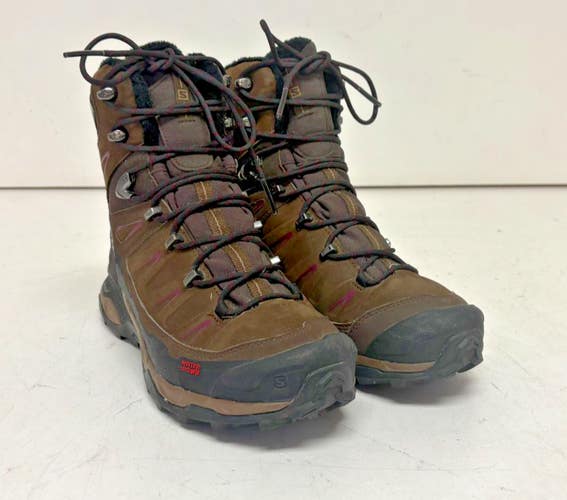 Salomon X Ultra CS WP Brown Insulated Waterproof Boots Women's 7.5 EU 39.5