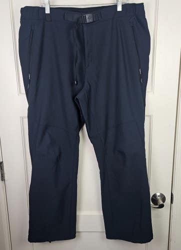 Columbia Omni-Heat Softshell Black Ski Snow Pants Thermal Insulated Size: 42x30