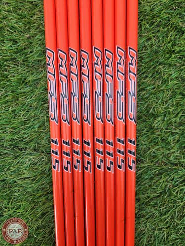 NEW UNCUT MATRIX MFS 115 IRON SHAFT SET STIFF 117G .370 TIP 40" BRANDNEW
