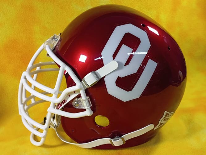 Throwback Oklahoma Sooners custom fullsize football helmet Schutt Air XL