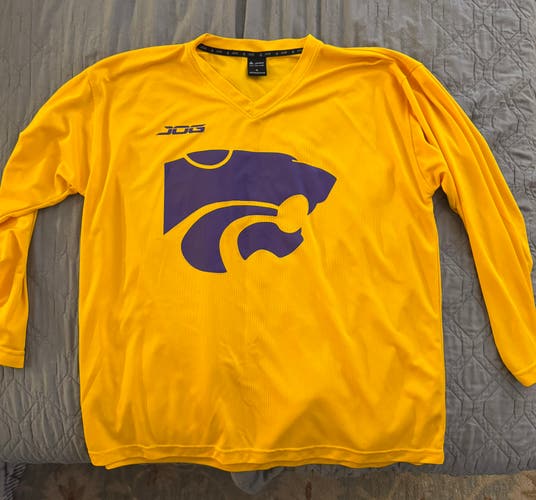 (2) Purple and Gold Wildcats practice hockey jerseys size Large