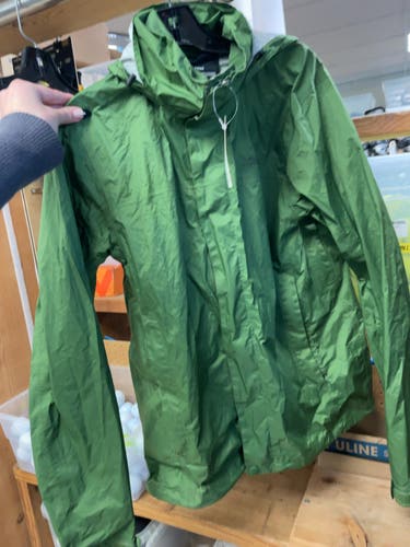 Marmot Size S Hooded Rain Jacket Green