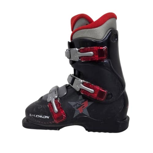 Used Salomon PERFORMA T3 Boys DH Ski Boot Navy Blue 235 MP - J05.5 - W06.5 11406-S000109237
