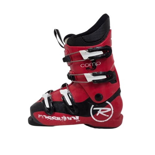 Used Rossignol COMP J4 Mens DH Ski Boot Red 245 MP - M06.5 - W07.5 11406-S000109236