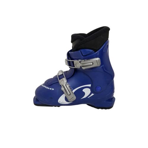 Used Salomon PERFORMA T2 Boys DH Ski Boot Royal Blue 210 MP - J02 11406-S000108880
