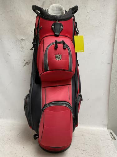 Used Wilson STAFF CART BAG Mens Cart Bag Red 11855-S000211909