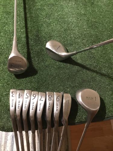 RAM Investor Full Set Driver 3-5 Woods 3-SW Regular Steel Shafts