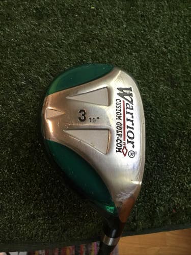 Warrior Custom Golf 19* 3 Hybrid Tour 3.1 Graphite Shaft Right Handed