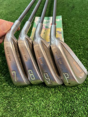 Lady Cobra Baffler Blade AMS 5355 7-PW Irons Set Graphite Shafts