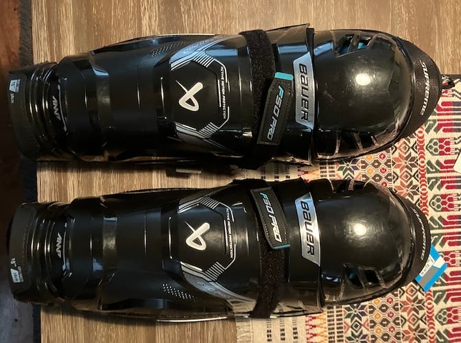New Bauer Supreme F50 Pro 15" Shin Guards
