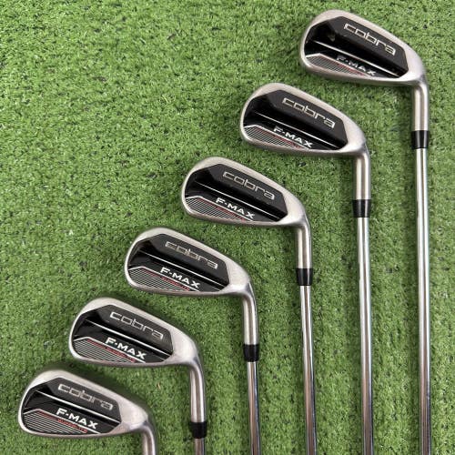 Cobra F Max Superlite Iron Set 5-PW Regular Flex Steel Shafts