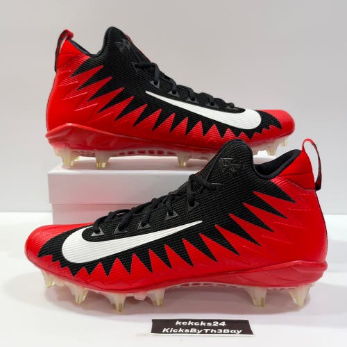 Size 12 Nike Alpha Menace Pro TD Football Cleats Red Black 922813-018