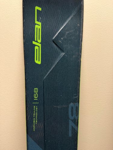 Men's Elan Wingman 78 168 cm All Mountain Skis With Bindings (Used)