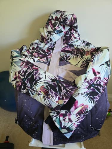 Purple Teen Youth Large Obermeyer Jacket and North Face Freedom Insulated Ski Pants (Used)