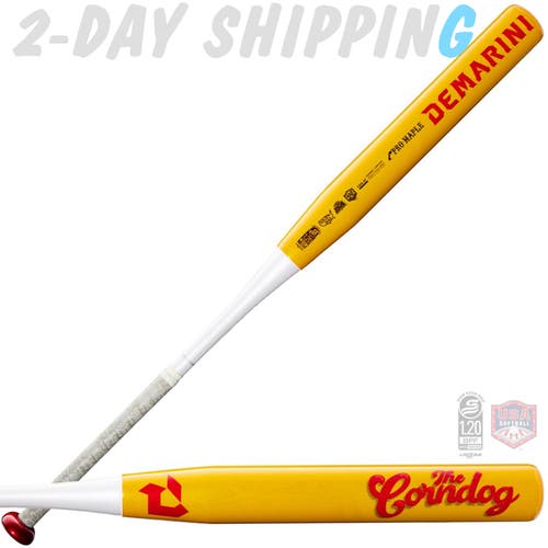 2027 DeMarini Corndog Pro Maple 34" / 27 oz Wood Composite Slowpitch Softball Bat | 2-DAY SHIPPING