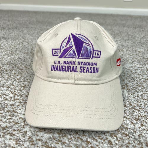 Minnesota Vikings Hat Mens One Size Beige 2016 US Bank Stadium Football NFL