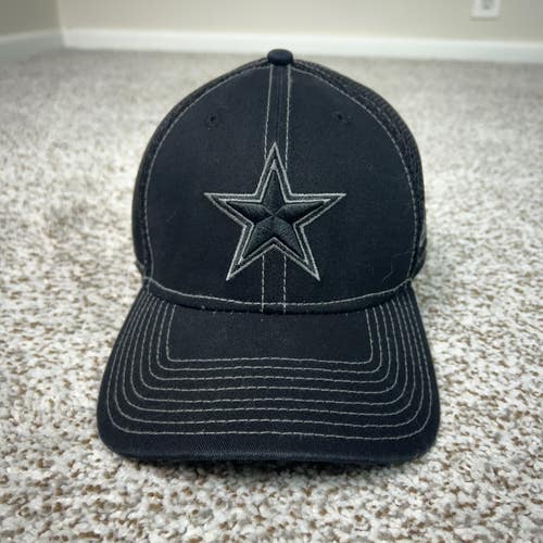 Dallas Cowboys Hat Mens Large Black New Era 39Thirty Flex NFL Football Mesh Cap