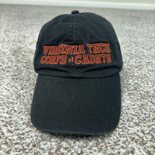 Virginia Tech Hokies Hat Mens One Size Black Corps of Cadets NCAA College Cap