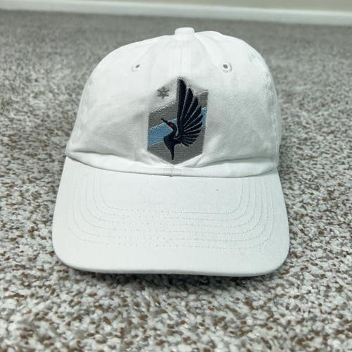 Minnesota United FC Hat Mens One Size White MLS Soccer Bell Bank Strapback Cap