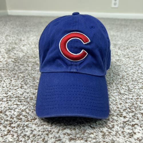 Chicago Cubs Hat Mens One Size Blue 47 Brand Clean Up MLB Baseball Strapback Dad