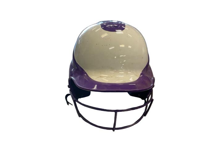 Used RIP-IT RIP-IT HELMET Batting Helmet w/Mask Purple And White SM 11859-S000034677