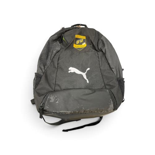 Used Puma Soccer Player Backpack Black with Team Crest (Sackpack) 11735-S000371169
