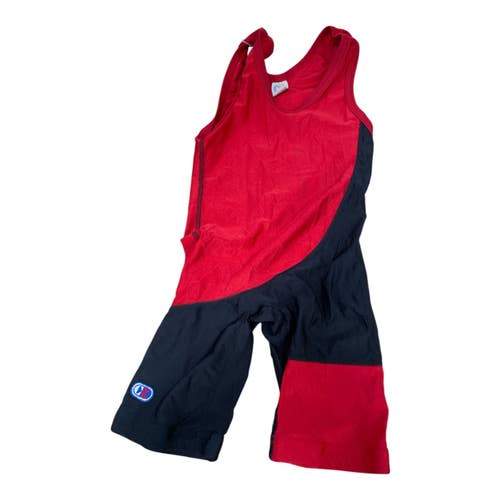 Used Cliff Keen Wrestling Singlet Red/Black XS 11735-S000371139