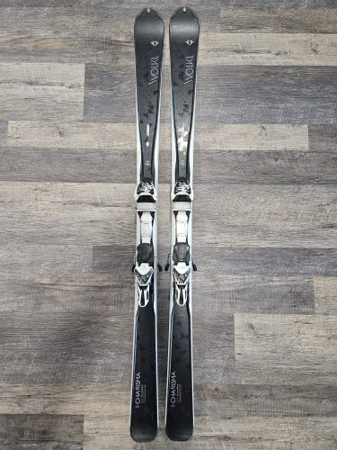 Women's All Mountain 163 cm Volkl essenza Charisma Skis With Bindings Max Din 11 (Used)