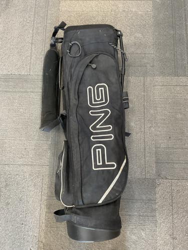 Used Ping HOOFER LITE Mens Stand Bag Black 11614-S000246588