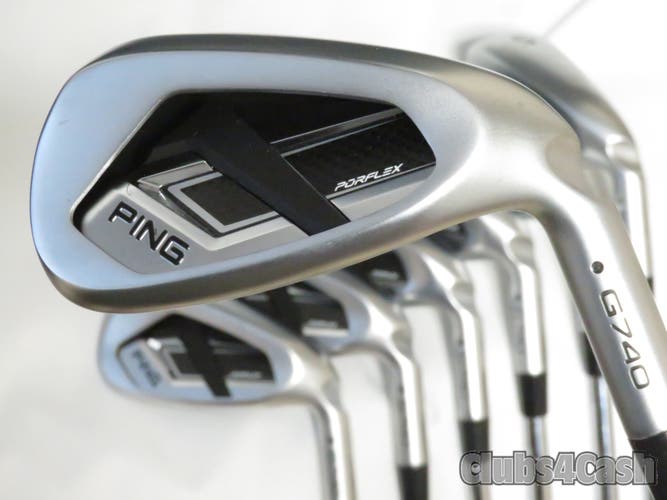 PING G740 Irons  Black Dot  AWT 3.0 Steel  5-P+U .. Excellent