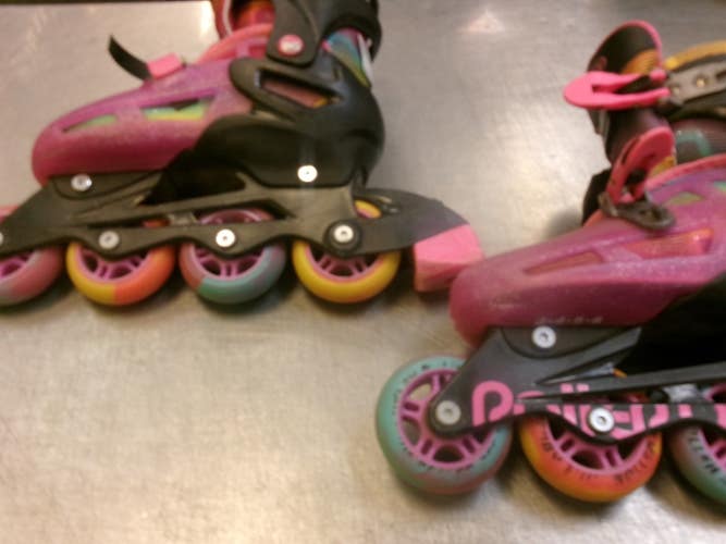 Used RollerDerby ADJ 3-6 Junior Rec Fitness Skates Pink Adjustable 11339-S000208244