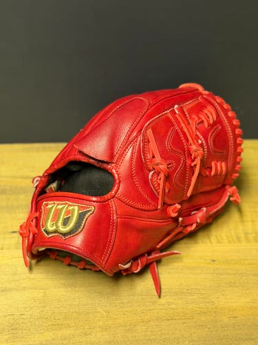 Rare Japanese Wilson Staff DP model Kip Leather RH Pitcher's Baseball Glove 11.75" (Used)