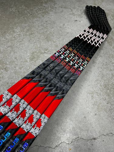 6 PACK 75 Flex P28M Hzrdus Smoke Senior True Left Hand Team Canada Pro Stock (New)