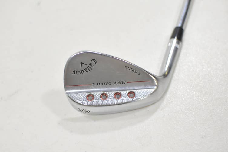 LEFT HANDED Callaway Mack Daddy 4 Chrome 52-10S Wedge Stiff 115g Steel #230301
