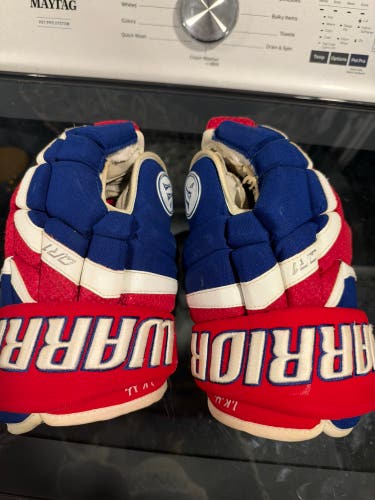 Ilya Kovalchuk Warrior Covert QR1 Pro Gloves 14" Pro Stock (Used)