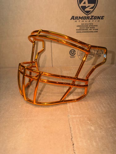 New Riddell Flex SF-2BD Face Mask - Orange Chrome