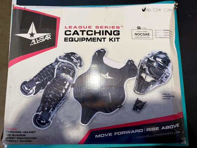All Star League Series T-Ball Catchers Set Ages 5-7 MEETS NOCSAE New