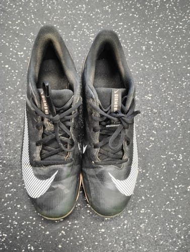 Used Nike DIAMOND BB/SB Cleats Black Senior 9.5 11849-S000045604